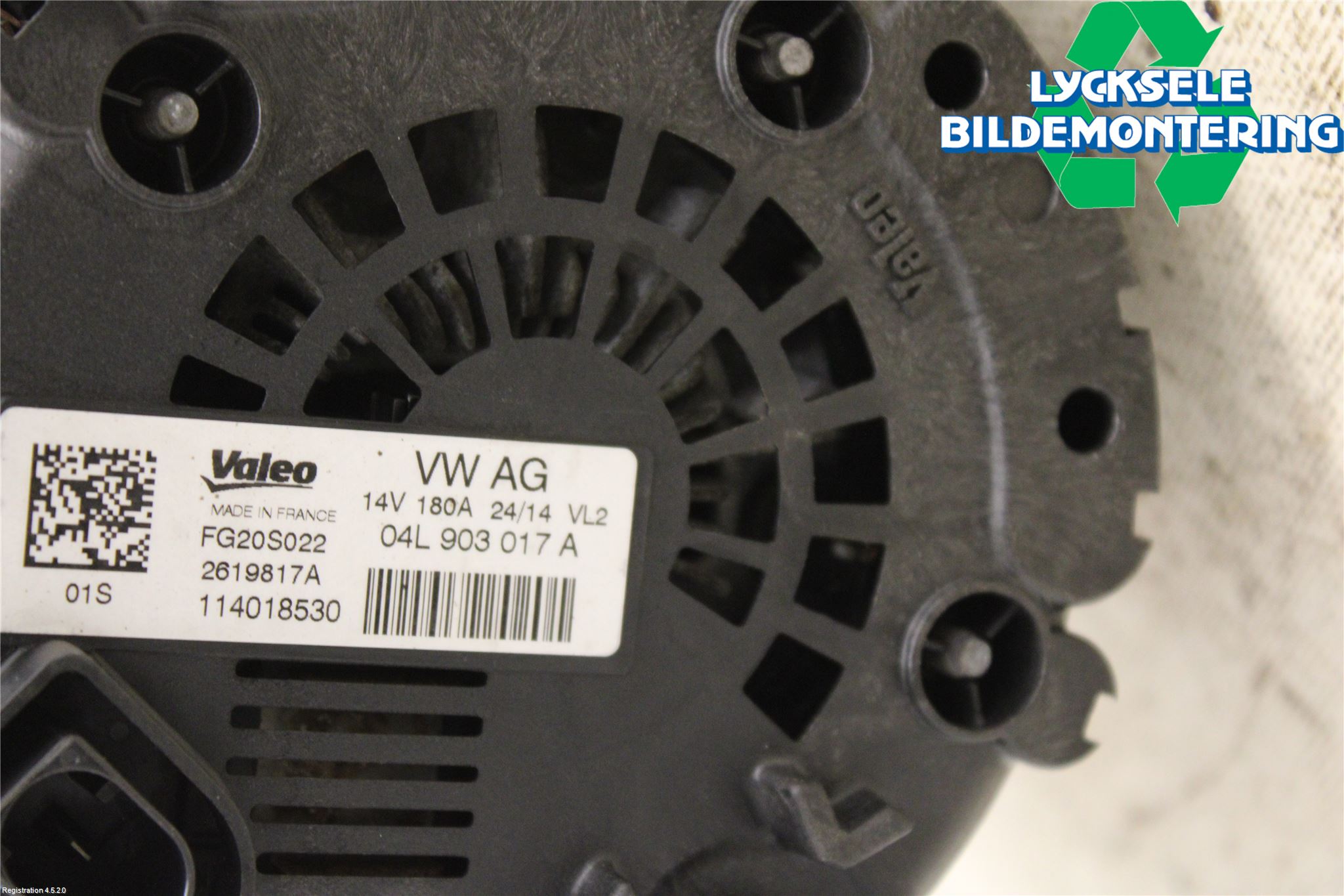 Audi A4 12-15 Generator