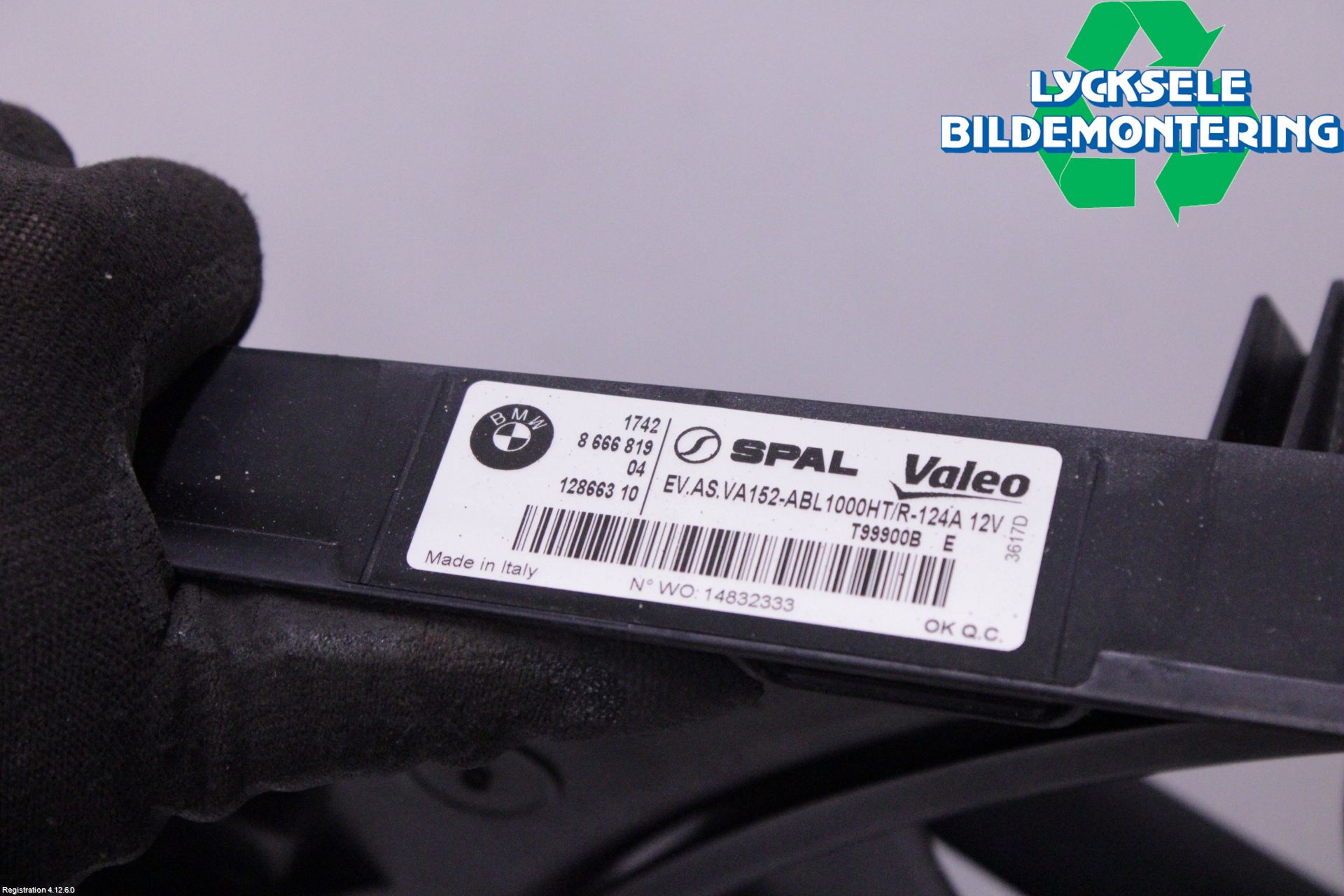BMW 3 G20/G21/G80/G81 19- Kylfläkt El