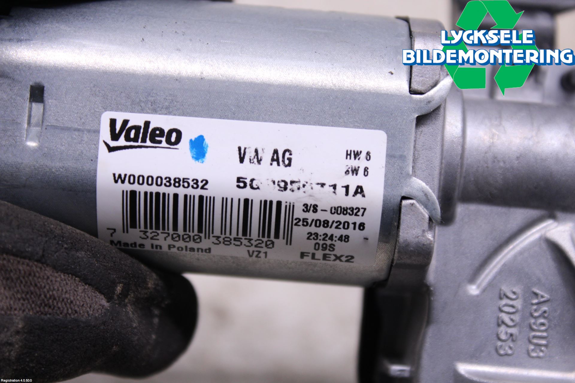 Volkswagen VW GOLF / E-GOLF VII 13-20 Torkarmotor Baklucka