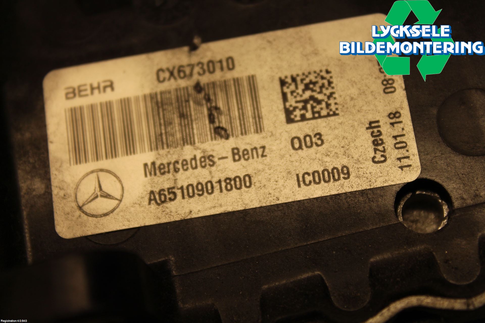 Mercedes-Benz MB C-KLASS (W205) 14-21 Laddluft-Intercooler Kyl