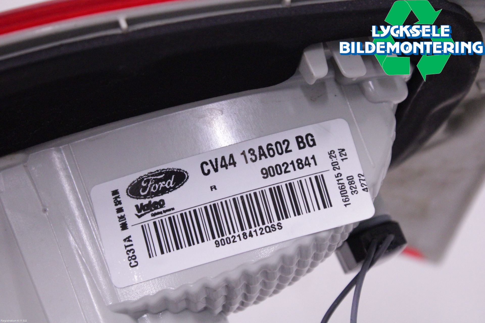 Ford KUGA 13-16 Bakljus Lucka Hö