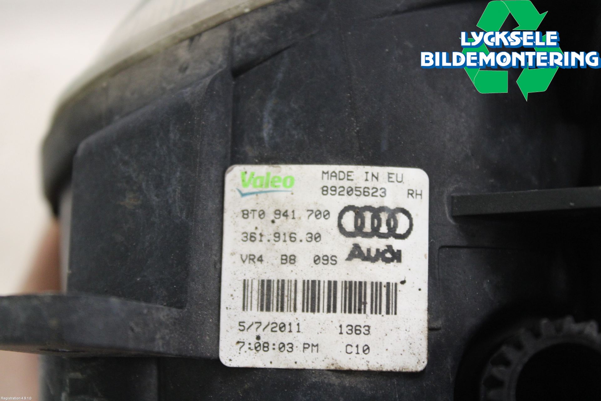 Audi A5 07-16 Dimljus-Varselljus Fram