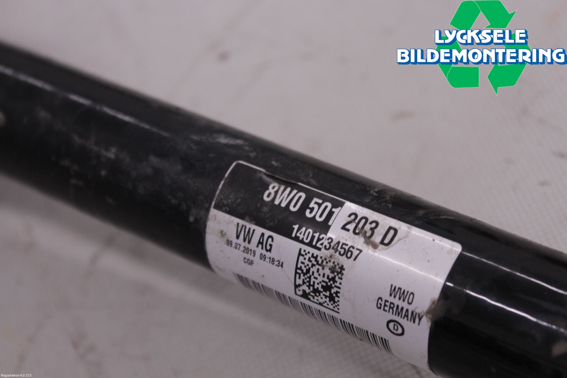 Audi A4/S4 B9 20- Drivaxel Bak Vänster