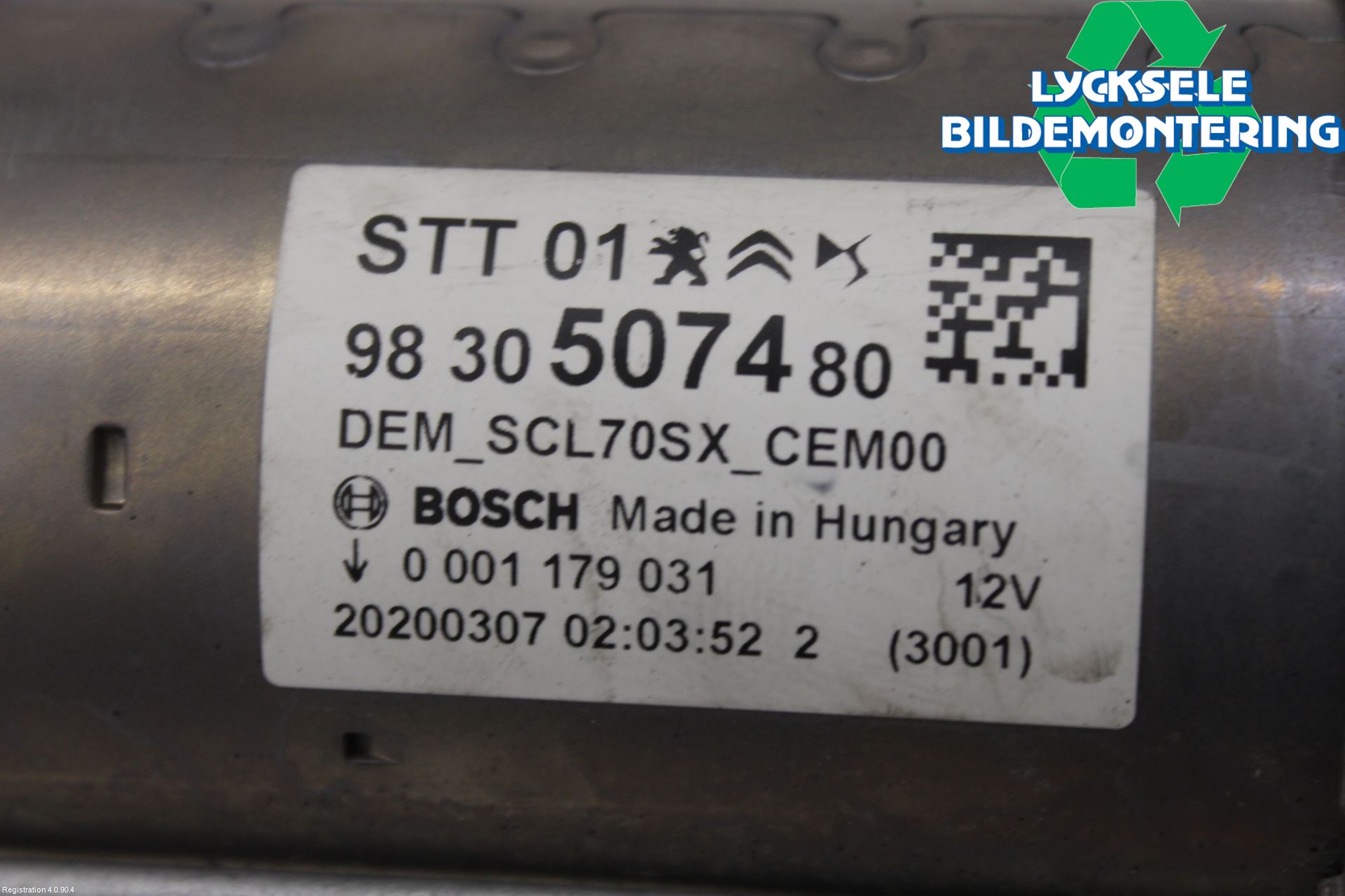 Peugeot 308 14-21 Startmotor
