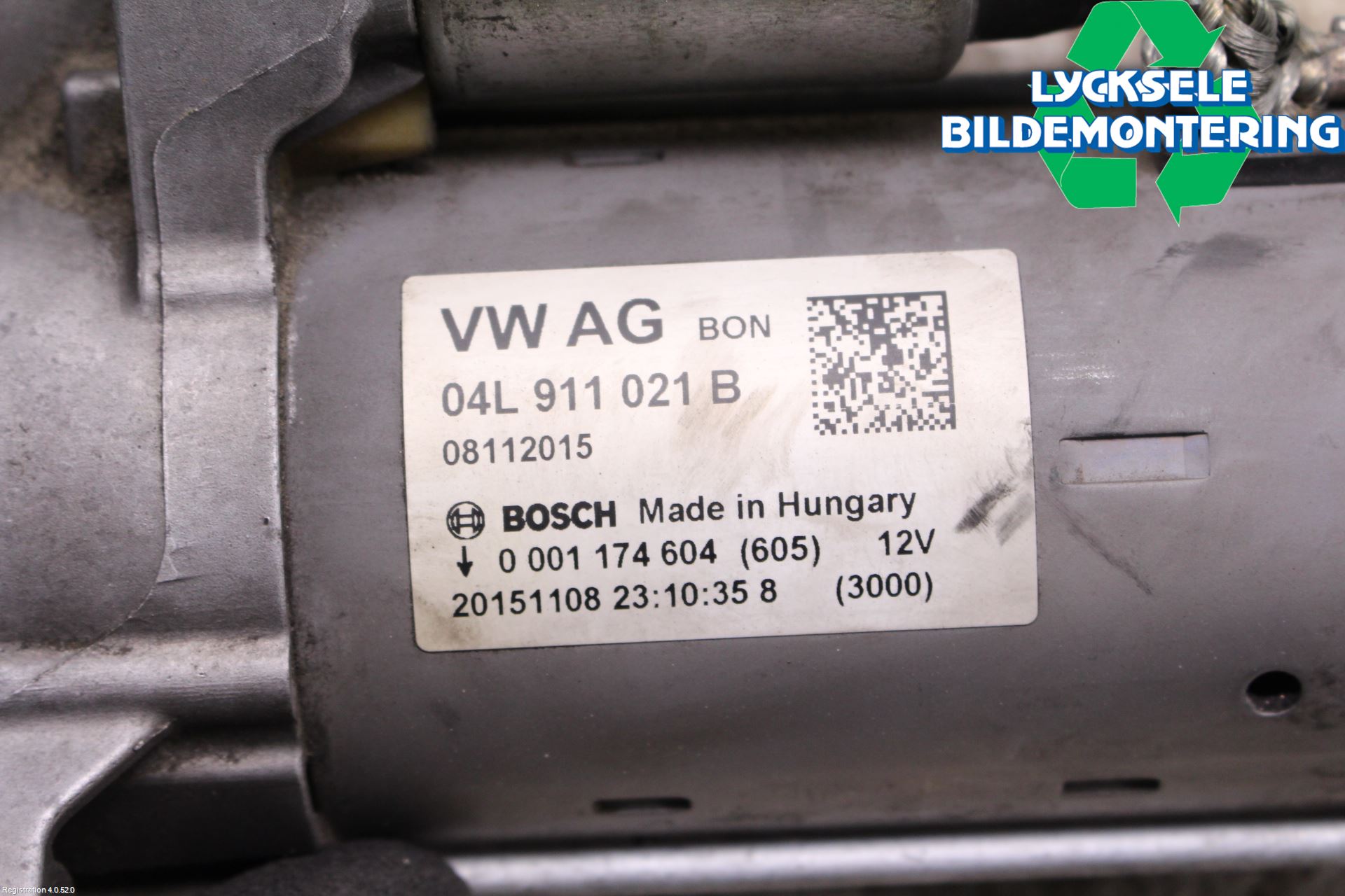 Audi A4/S4 B9 16-19 Startmotor Diesel