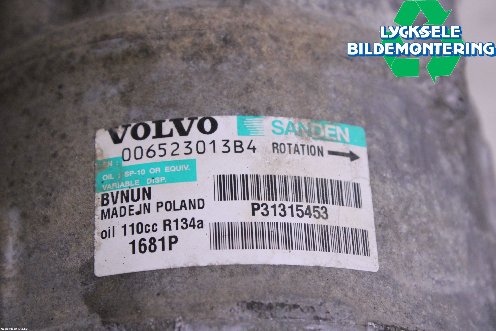 Volvo XC70 08-13 Ac Kompressor