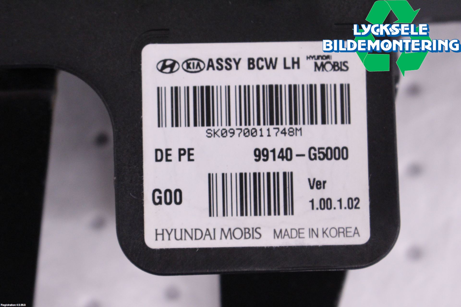 Kia NIRO (DE) 17-22 Sensor Aktivt Kollisionsskydd