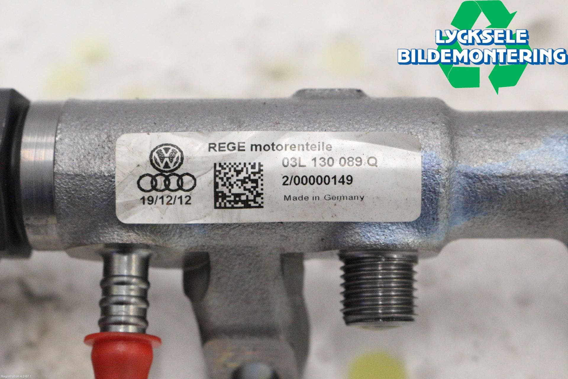 Audi A4 12-15 Inj. Fuelrail