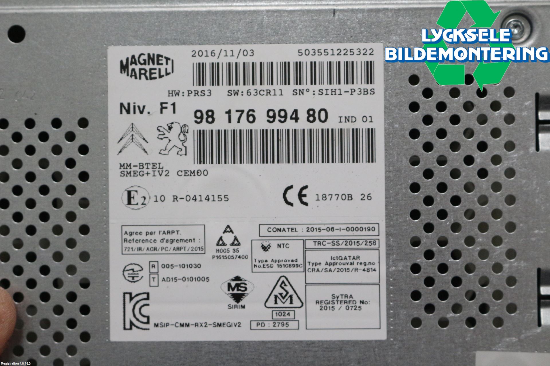 Citroen C5 08-17 Radio