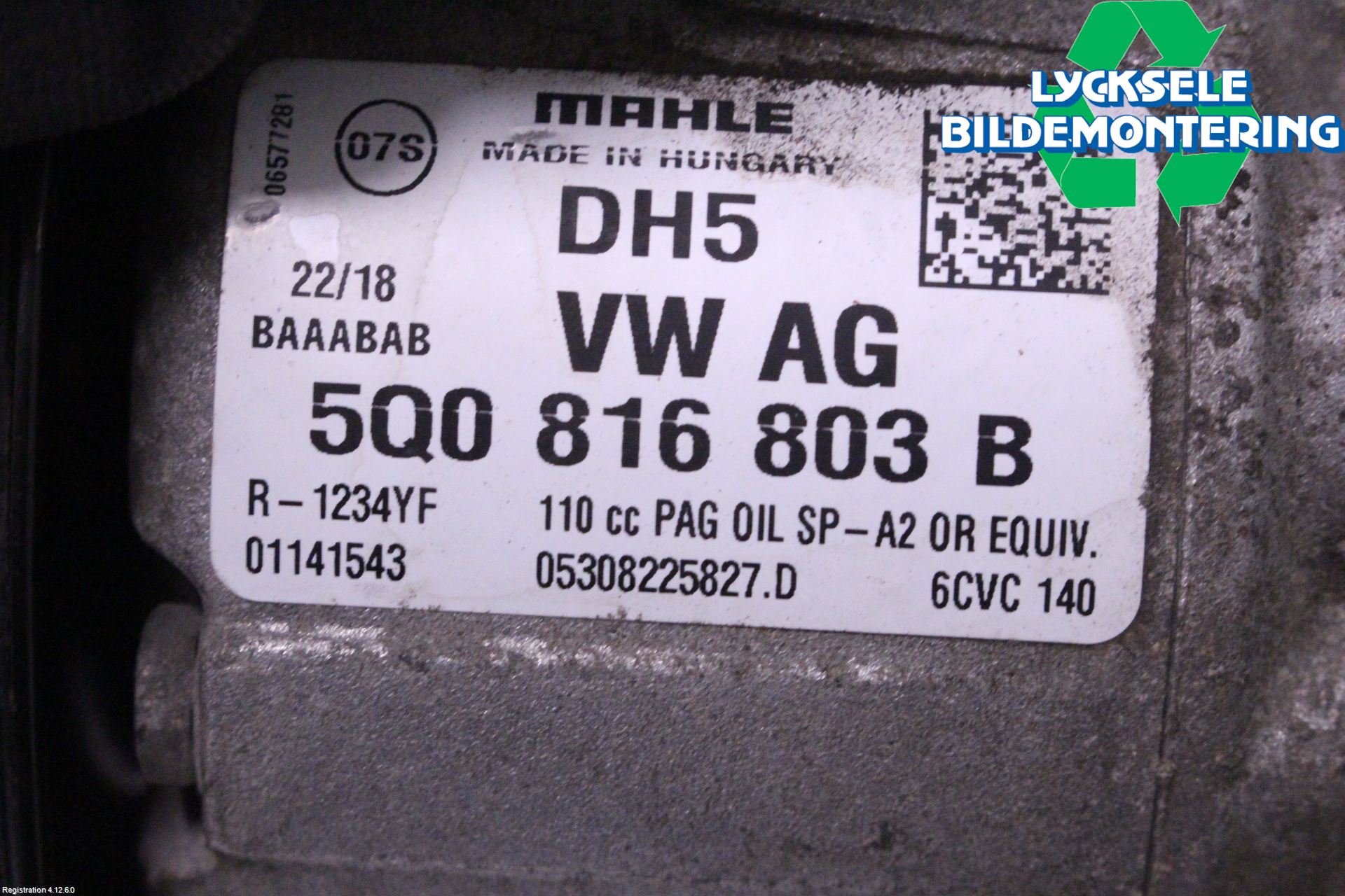 Volkswagen VW GOLF / E-GOLF VII 13-20 Ac Kompressor