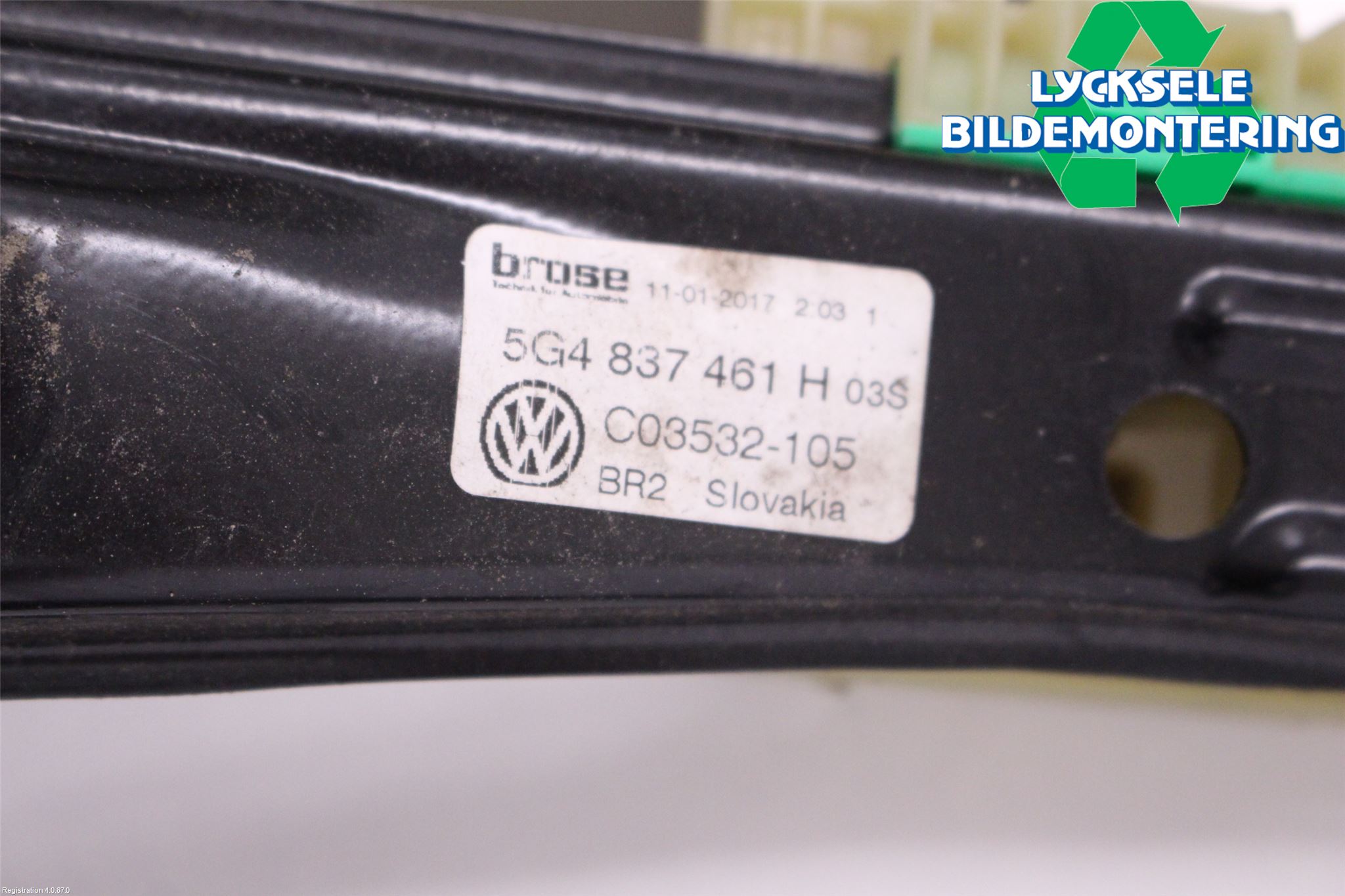 Volkswagen VW GOLF / E-GOLF VII 13-20 Fönsterhissmekanism