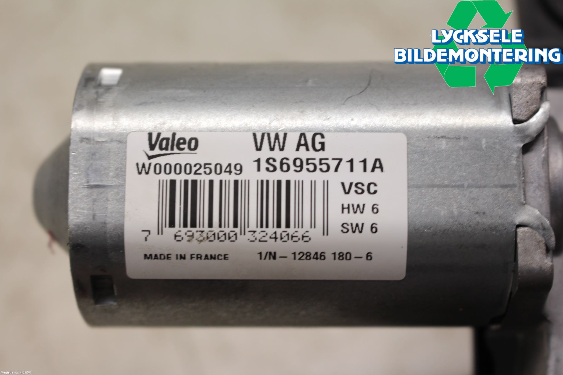 Volkswagen VW UP! / E-UP! Torkarmotor Baklucka