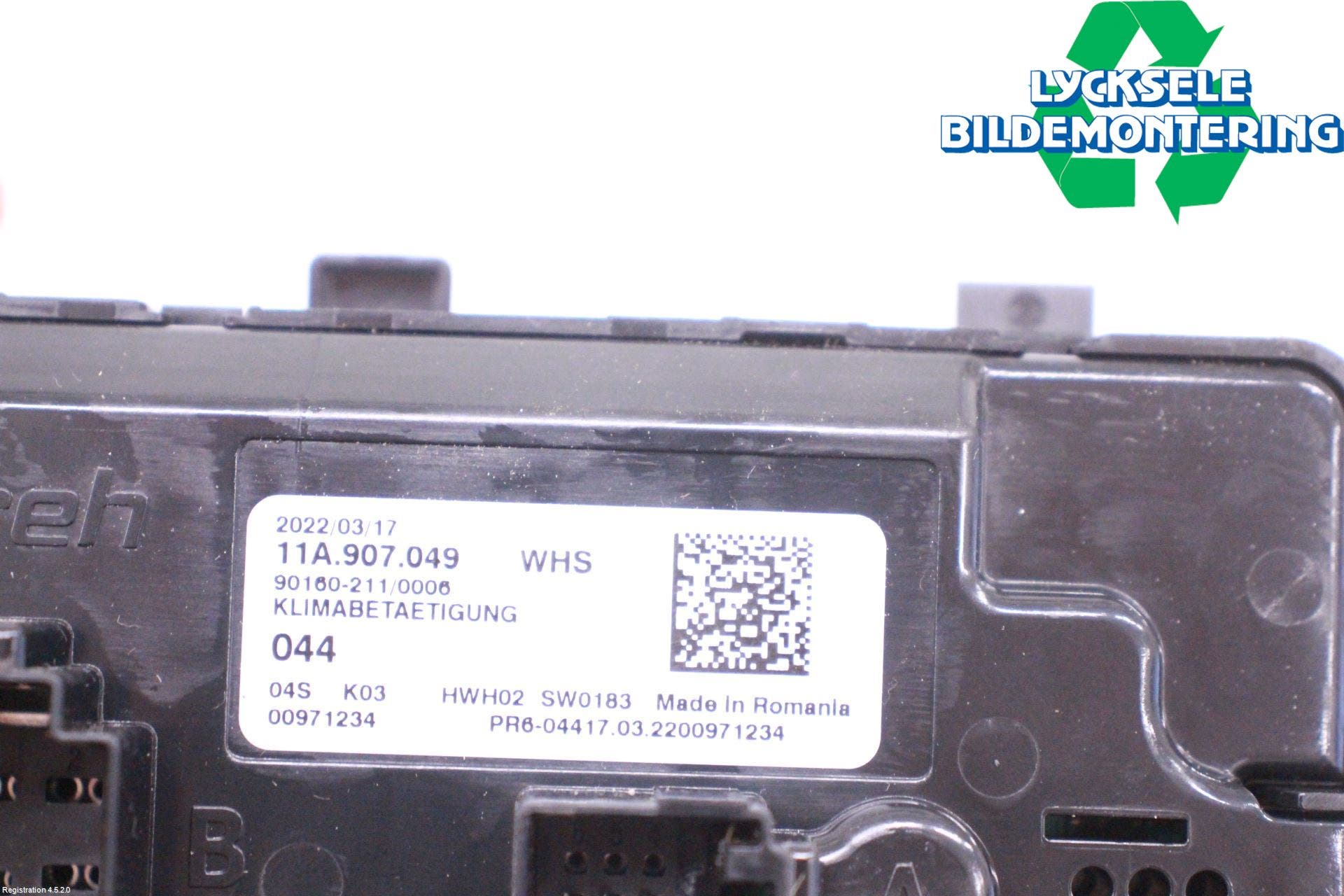 Volkswagen VW PASSAT 20-24 Ac Styrenhet Ac Manöveren