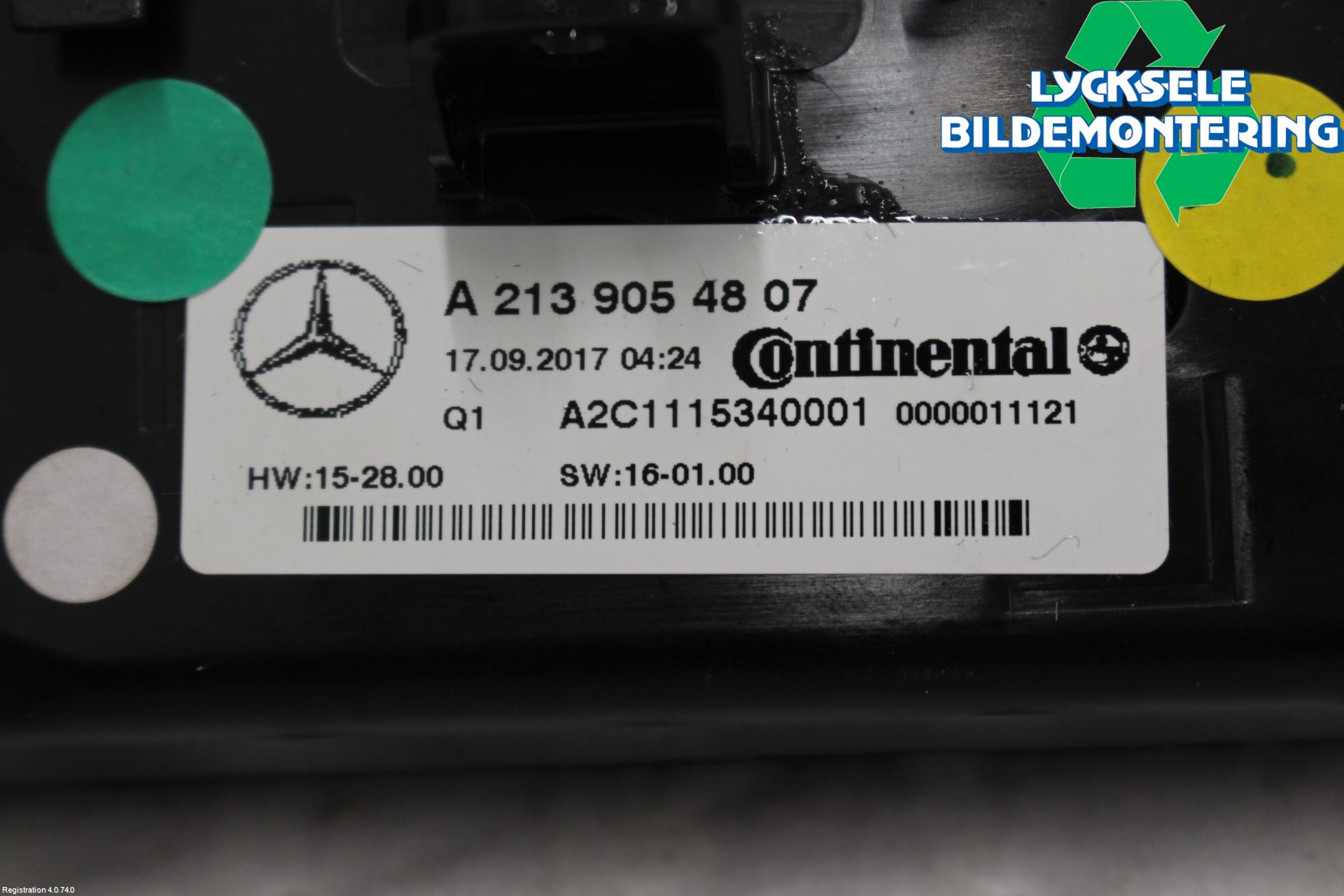 Mercedes-Benz MB E-KLASS (W213) 16-23 Ac Styrenhet Ac Manöveren