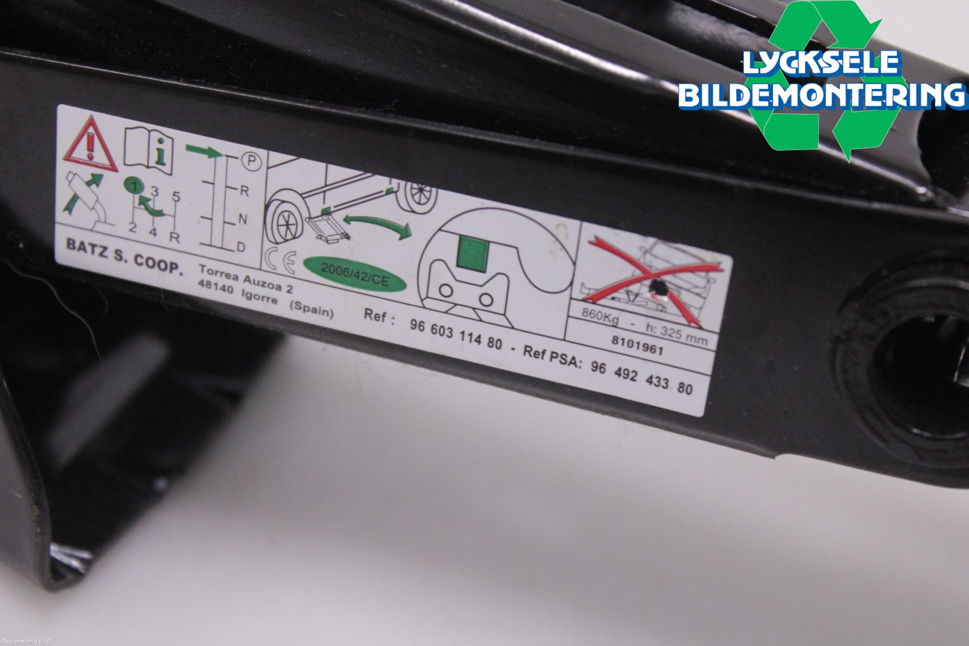 Peugeot PARTNER/E-PARTNER 19- Domkraft