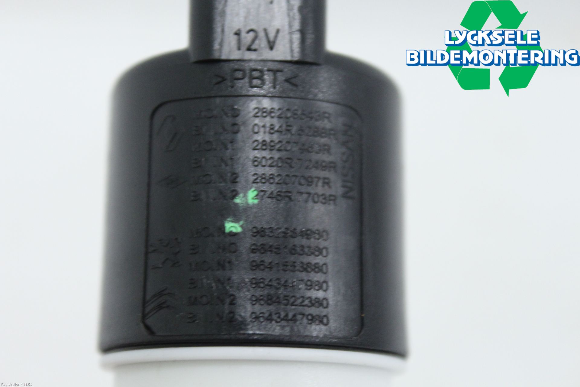 Peugeot PARTNER/E-PARTNER 19- Spolarpump Vindruta