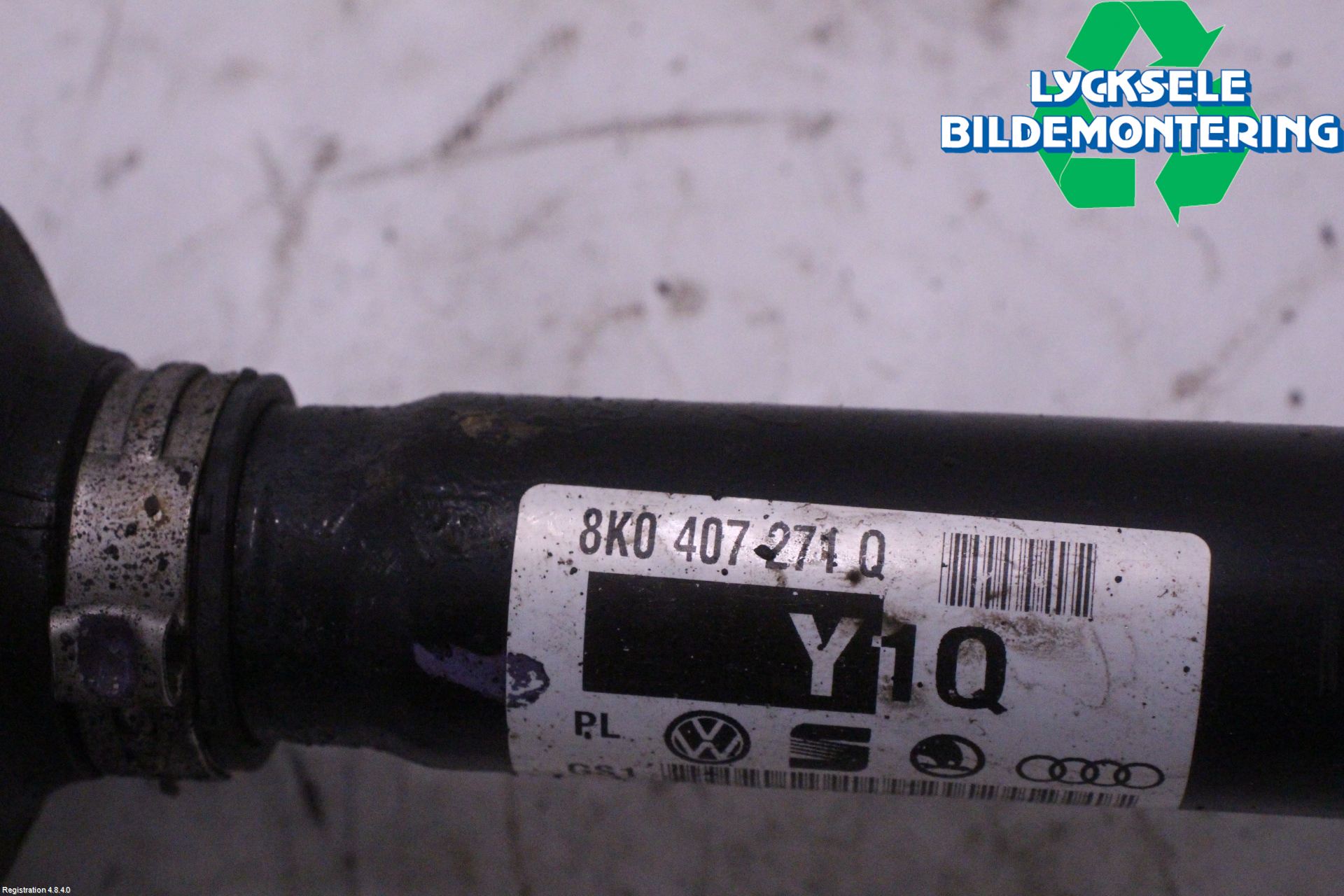 Audi A4/S4 08-11 Drivaxel Fram Höger