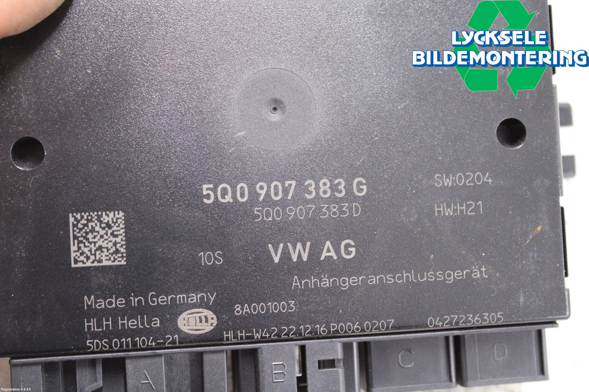 Volkswagen VW PASSAT 15-19 Styrenhet Dragkrok