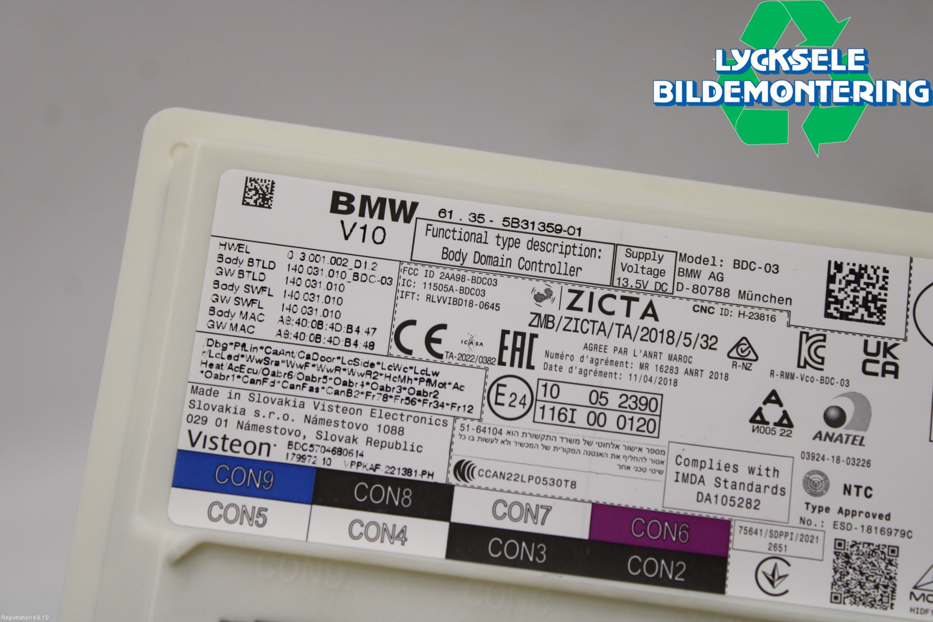 BMW 4/i4 G26 GRAN COUPÉ 21- Säkringsdosa-Elcentral