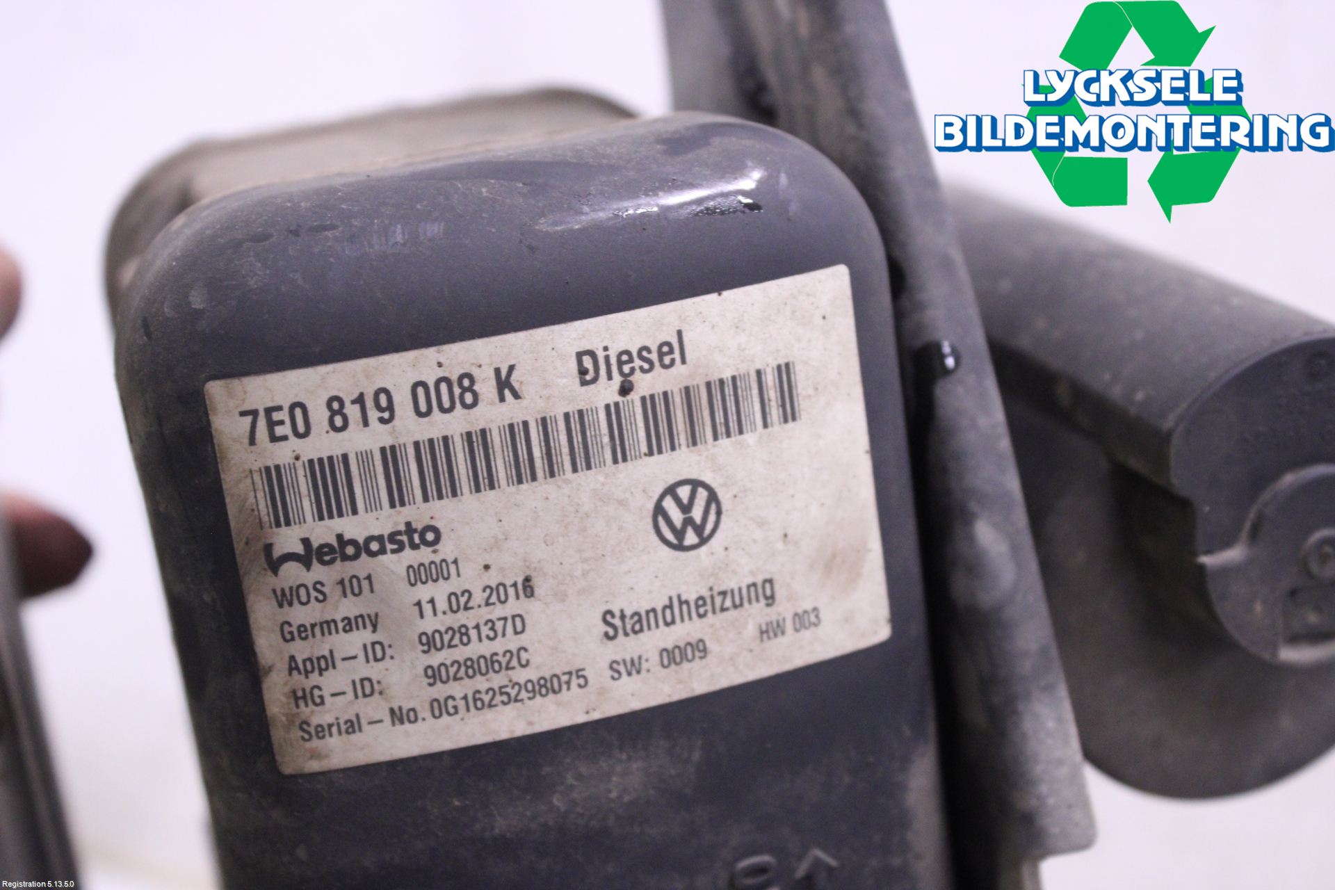 Volkswagen VW TRANSP/CARAVELLE (T6) 16-22 Dieselvärmare