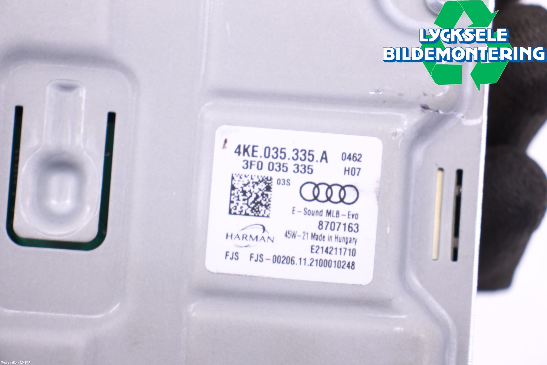Audi E-TRON, S GE 19- Styrenhet Övrigt