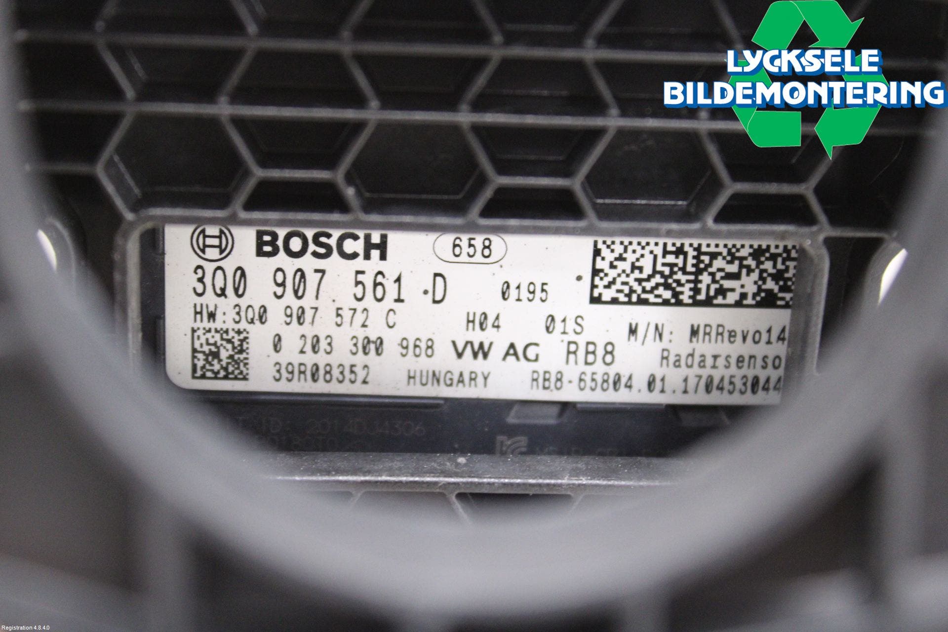 Volkswagen VW PASSAT 15-19 Sensor Adaptiv Farthållare