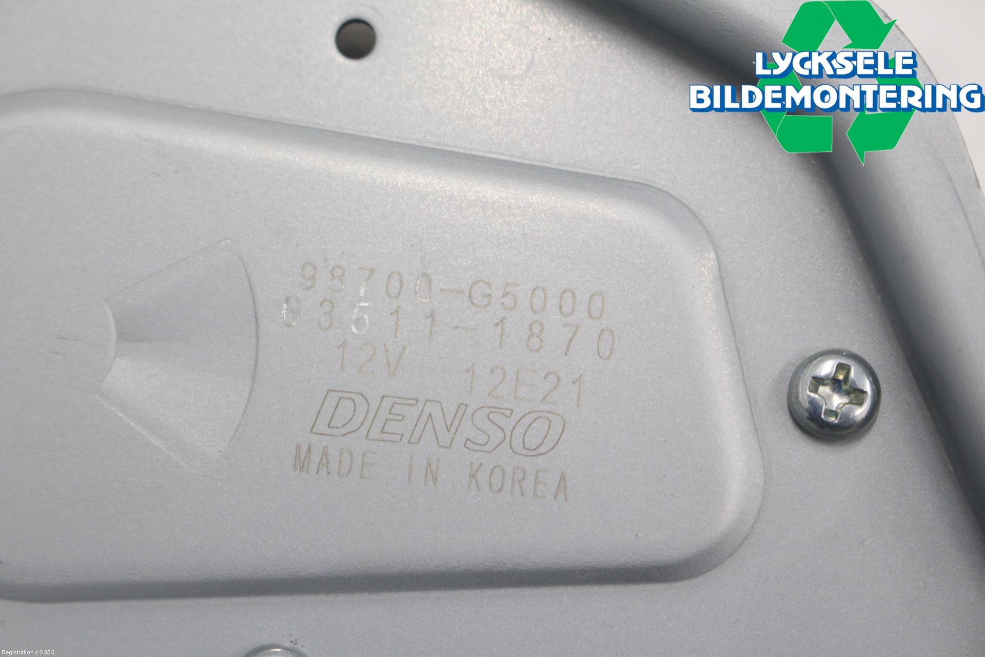 Kia NIRO (DE) 17-22 Torkarmotor Baklucka