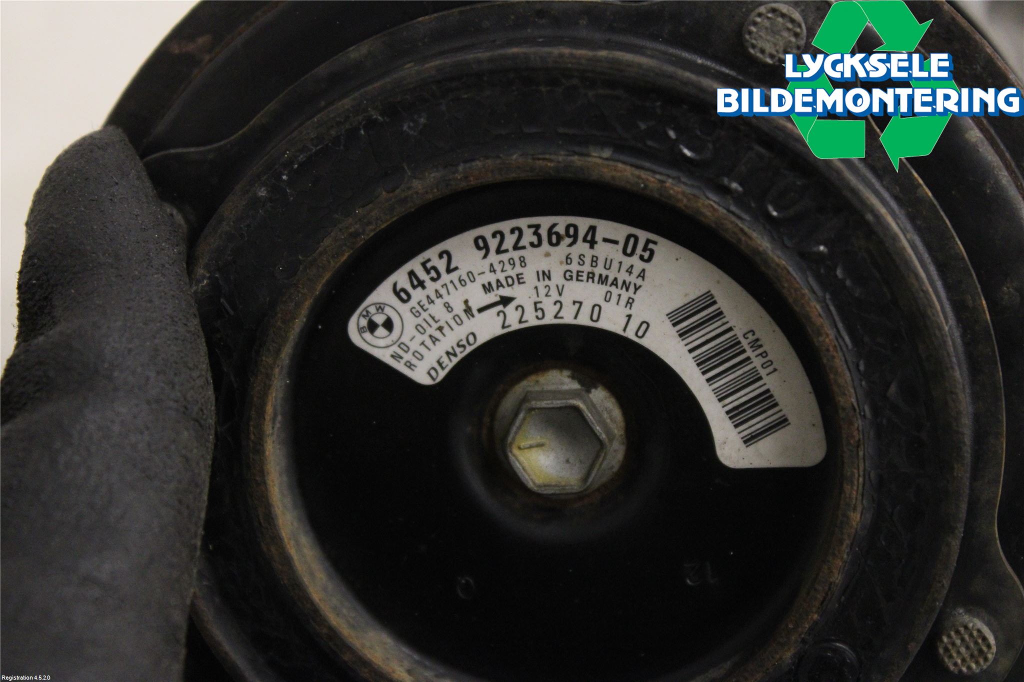 BMW 5 F10/F11/F18 09-17 Ac Kompressor