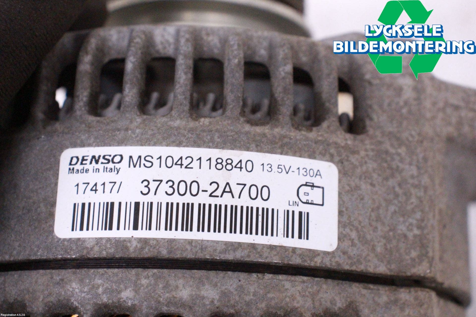 Kia SPORTAGE (QL) 16-21 Generator