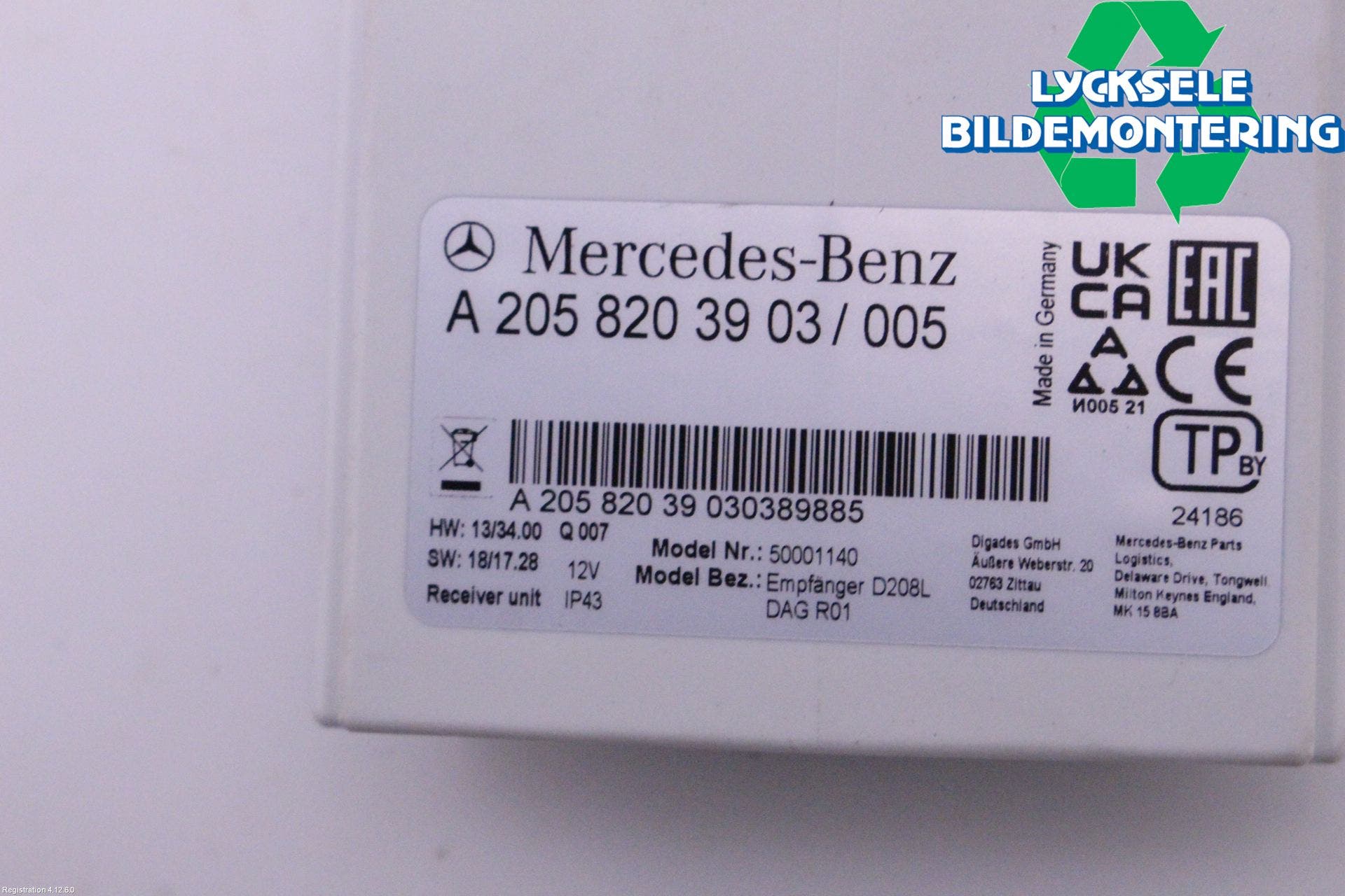Mercedes-Benz MB VITO/V-KLASS (W640,W447,W448) 14- Styrenhet Bensin-Dieselvärmare