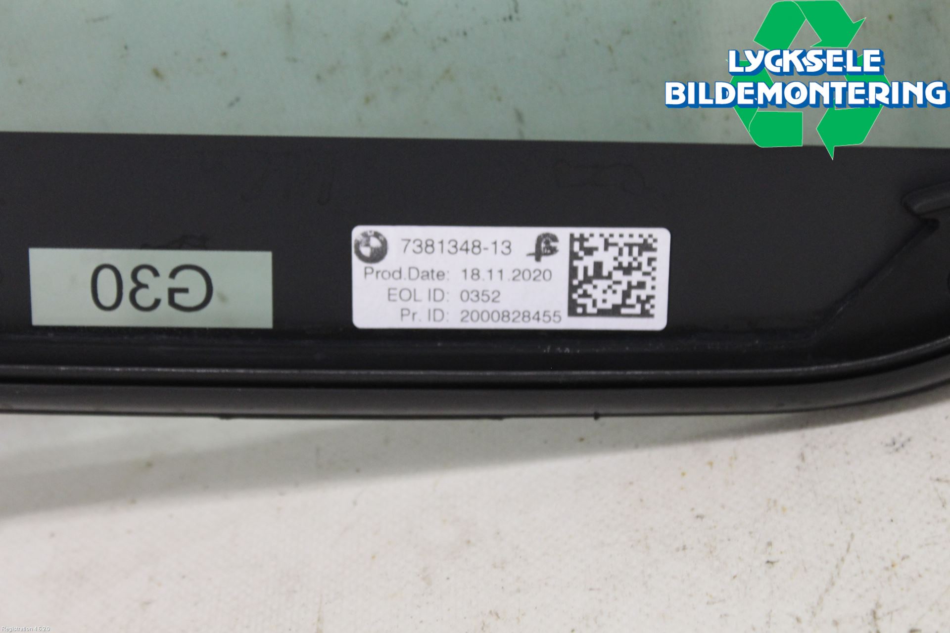 BMW 5 G30/G31/F90 17-23 Dörruta Bak Lilla Hö