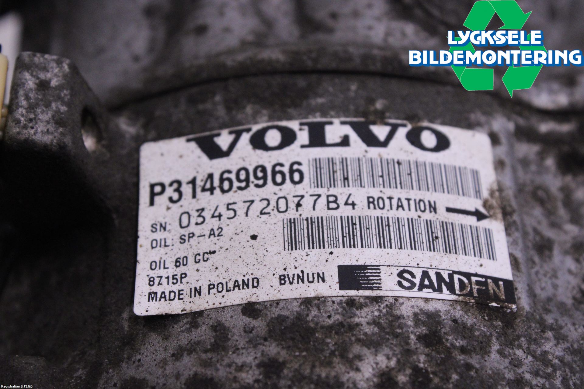 Volvo V90 17->> Ac Kompressor
