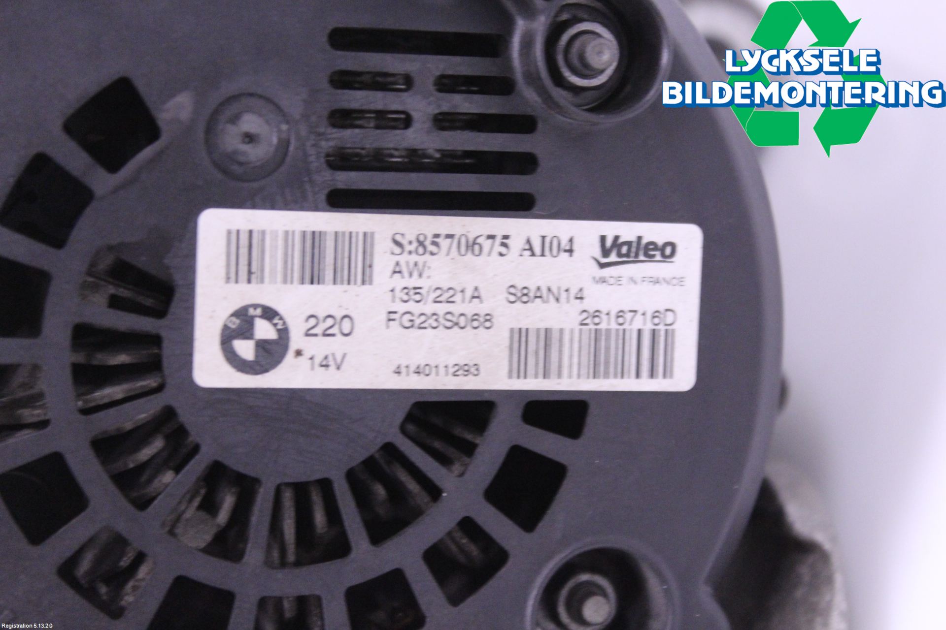 BMW 4 F32/F33/F82/F83 13-20 Generator
