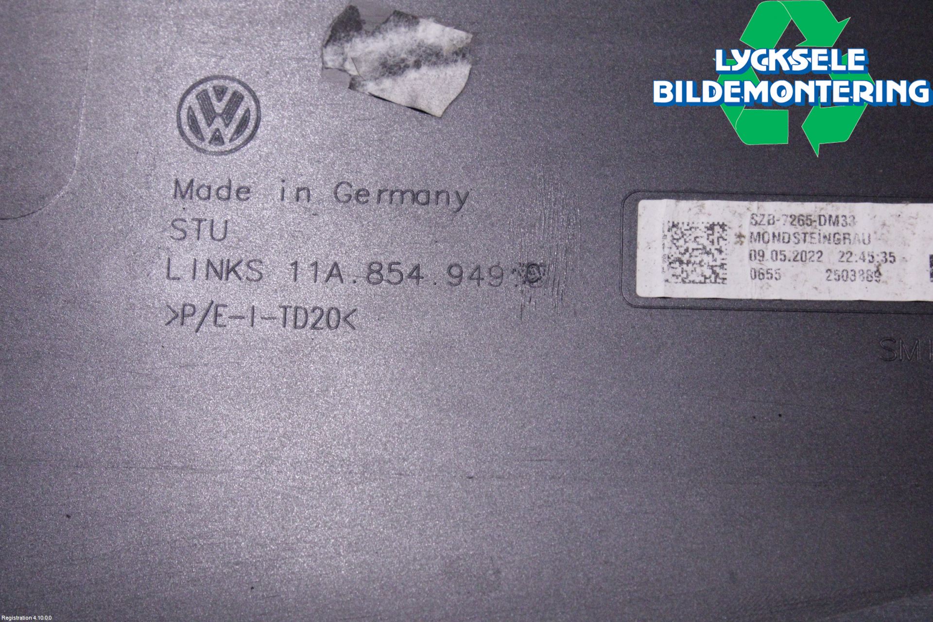 Volkswagen VW ID.4 21- Dörr Dekorlist Bak Vä