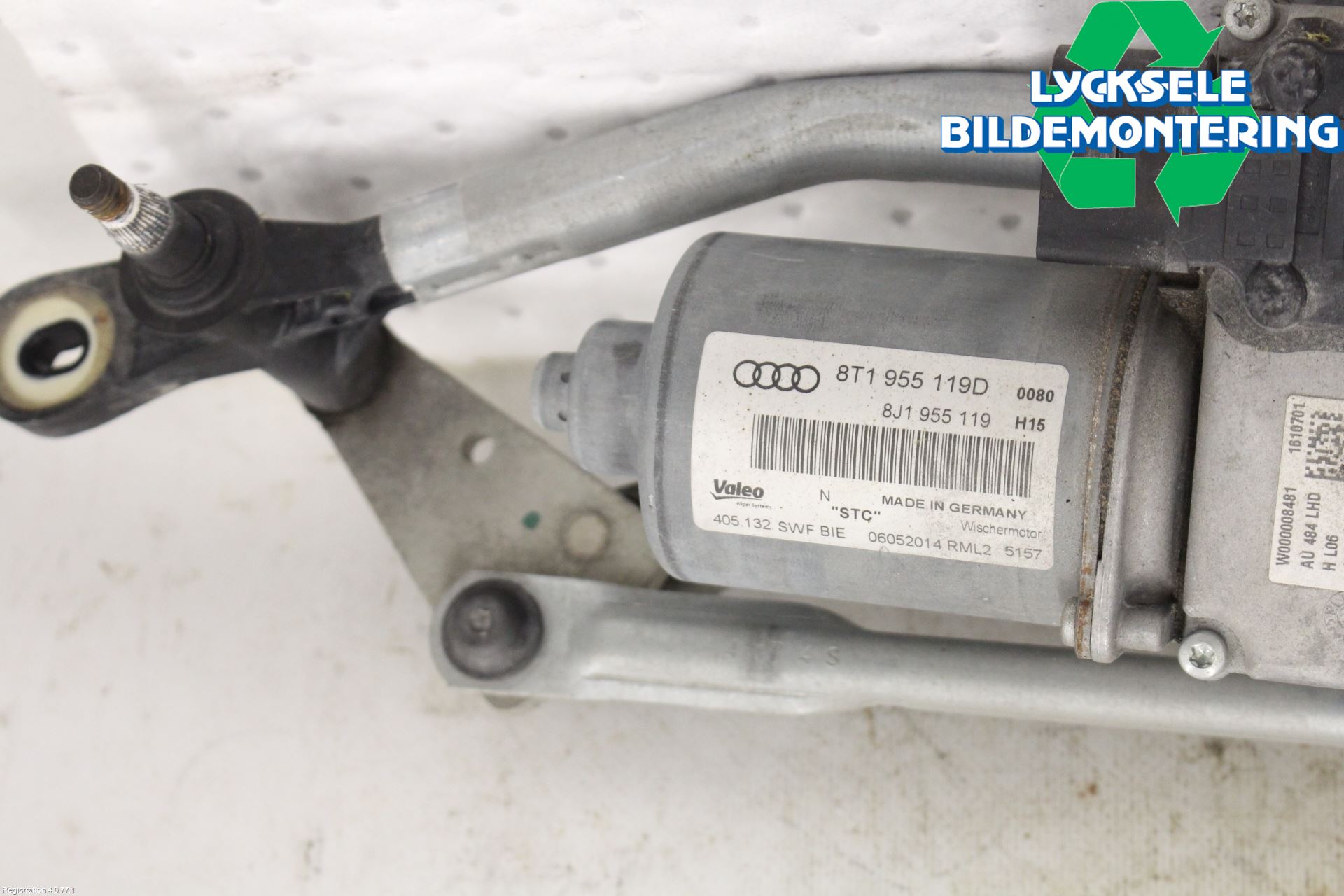 Audi A5 07-16 Torkarmekanism Vindruta