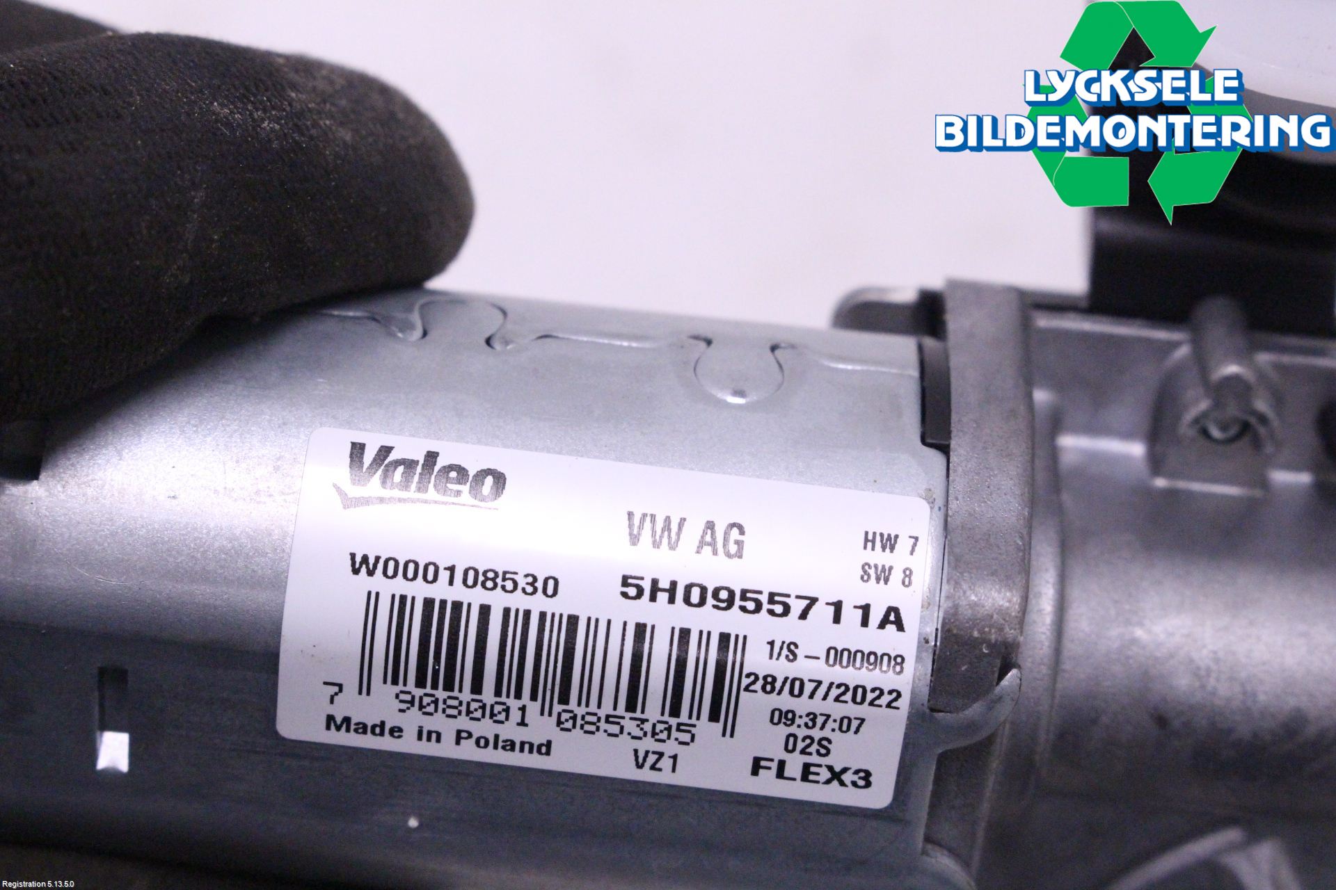 Volkswagen VW GOLF / E-GOLF VIII 20- Torkarmotor Baklucka