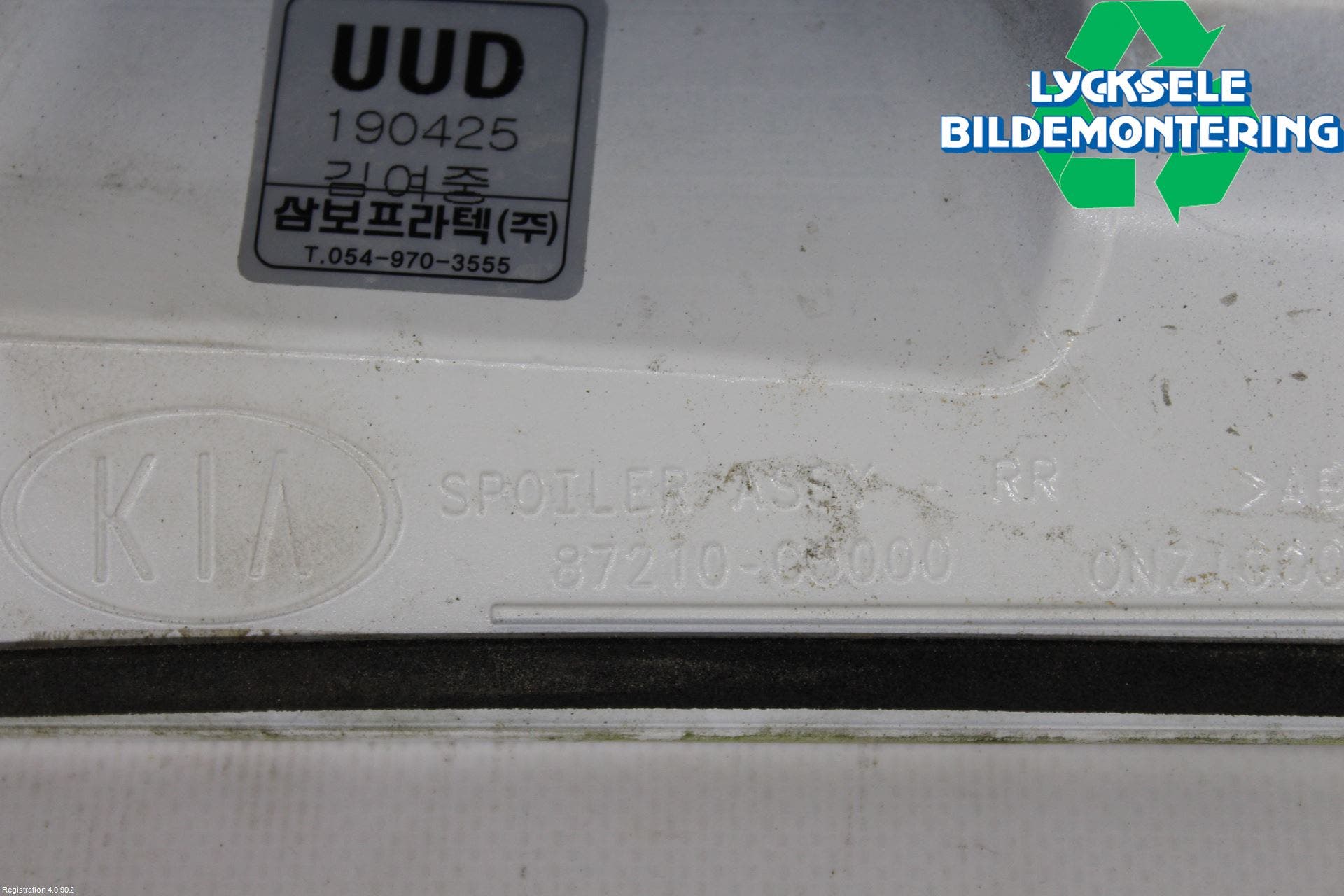 Kia SORENTO 15-20 Spoiler Baklucka