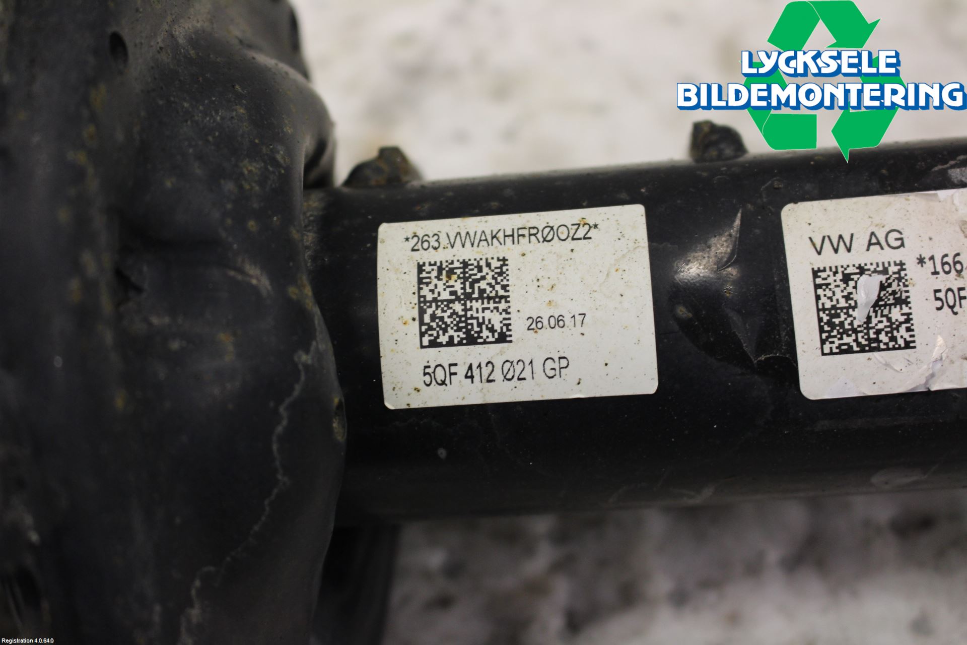 Volkswagen VW TIGUAN 16-24 Fjäderben Fram Vänster