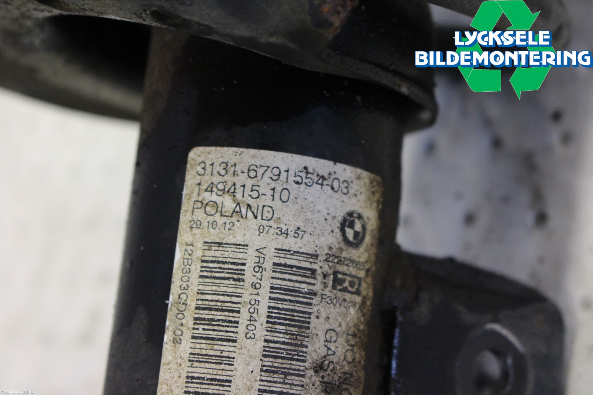 BMW 3 F30/F31/F80 12-19 Fjäderben Fram Höger