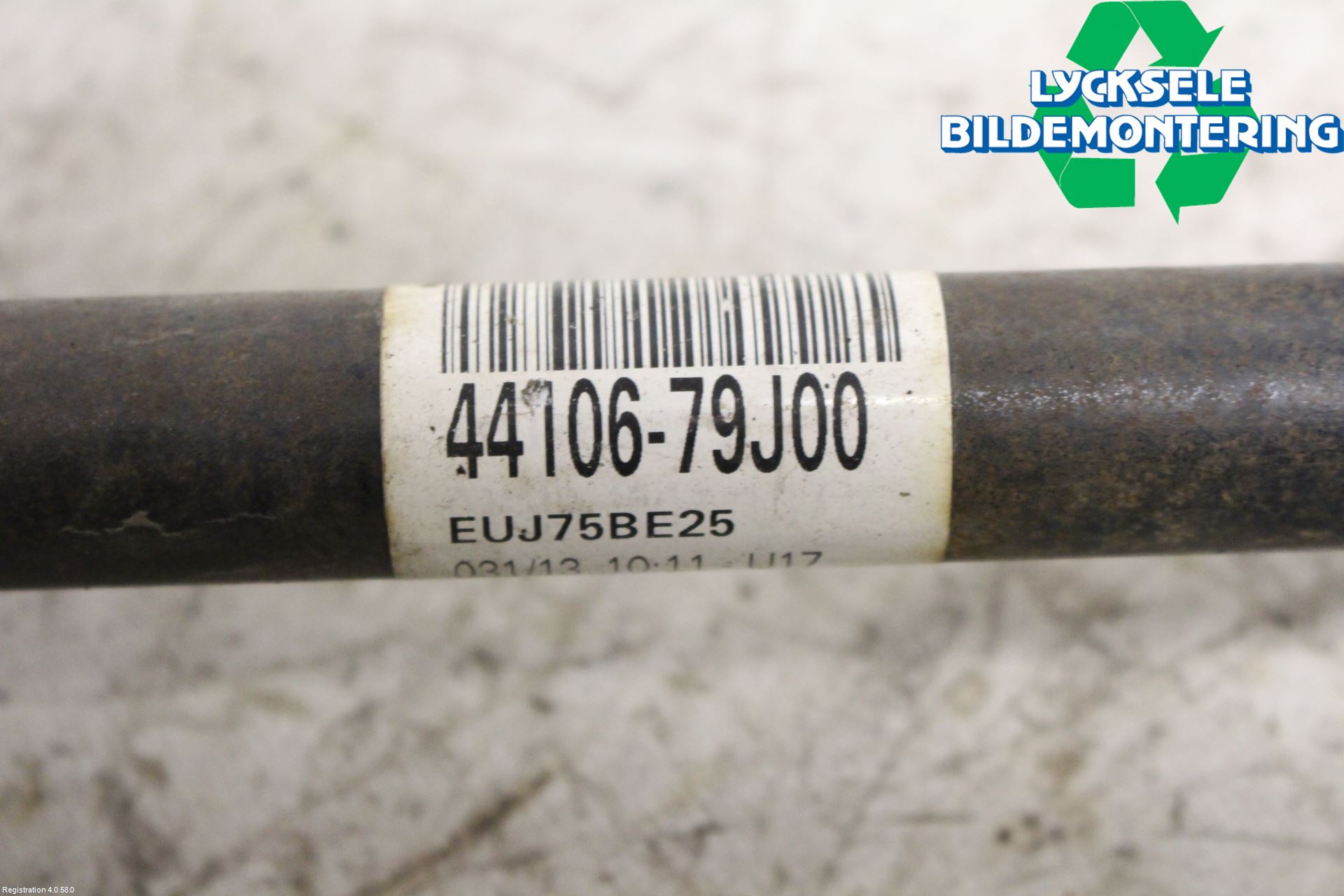 Suzuki SX4 10-13 Drivaxel Bak Vänster