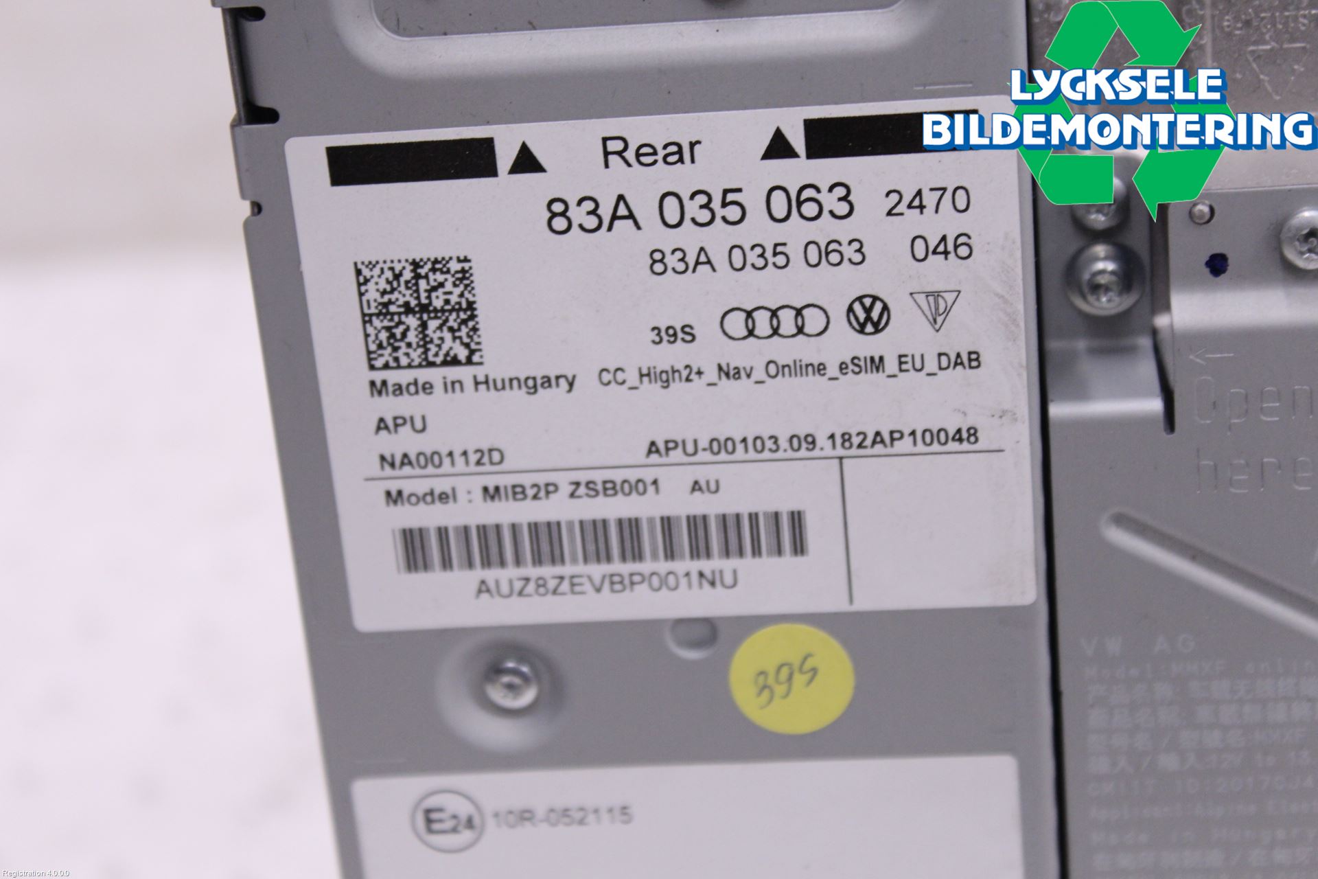 Audi A1 19- El Övrigt