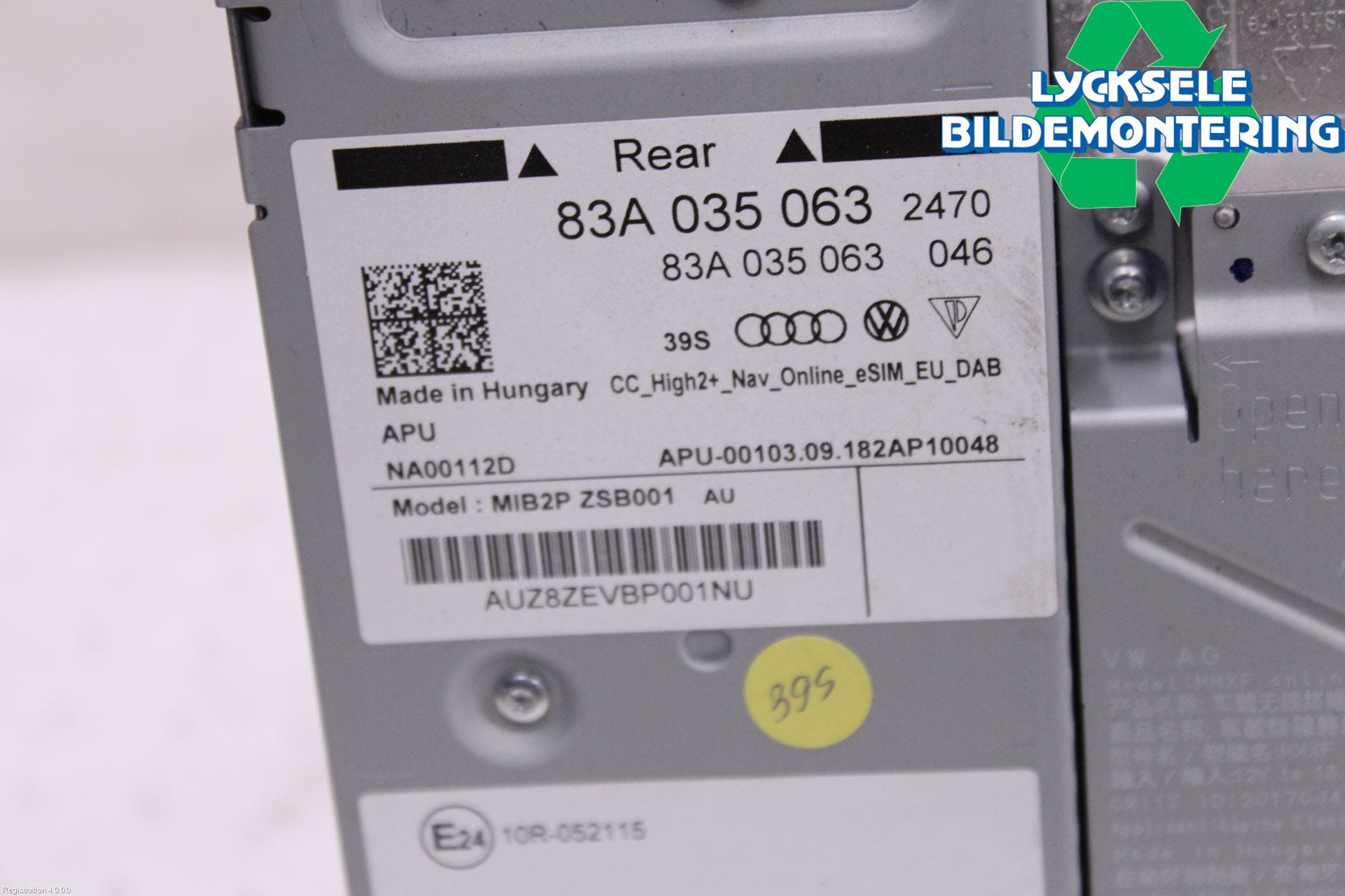 Audi A1 19- El Övrigt