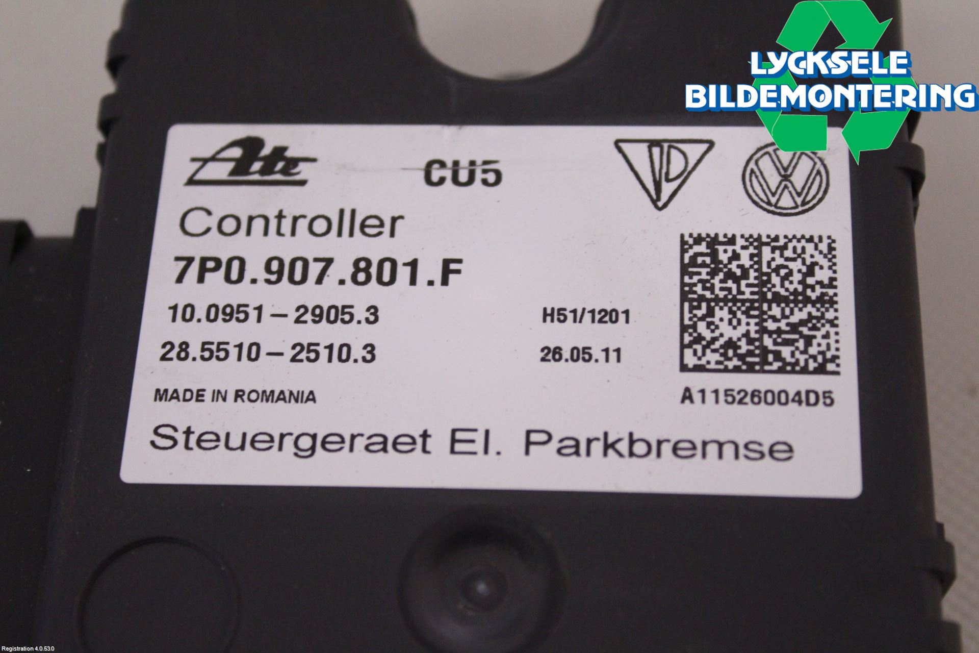 Volkswagen VW TOUAREG 7P 11-18 Styrenhet Parkbroms Epb