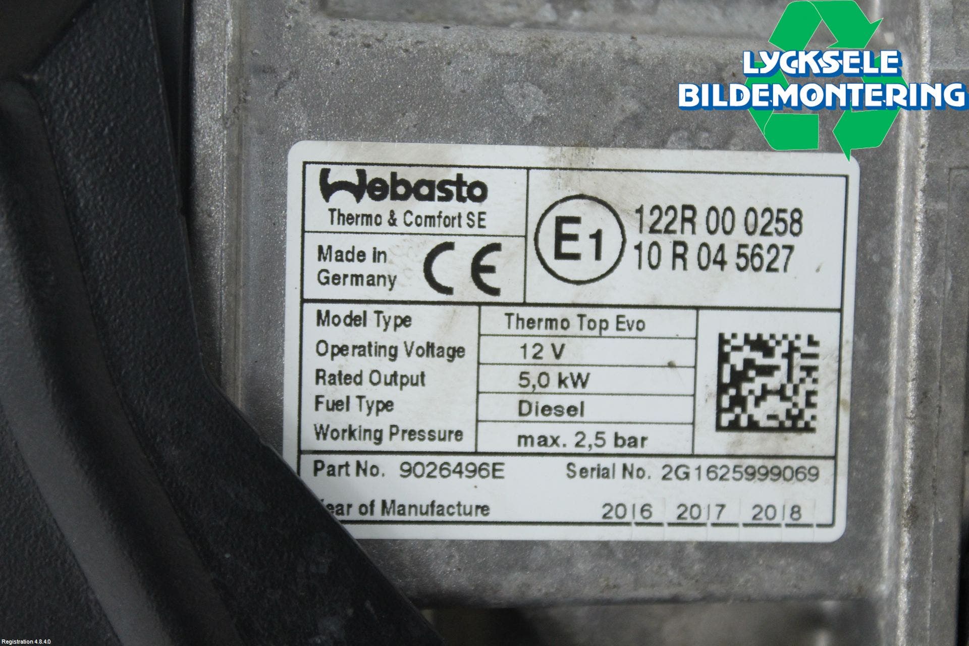 Volvo V90 17->> Dieselvärmare