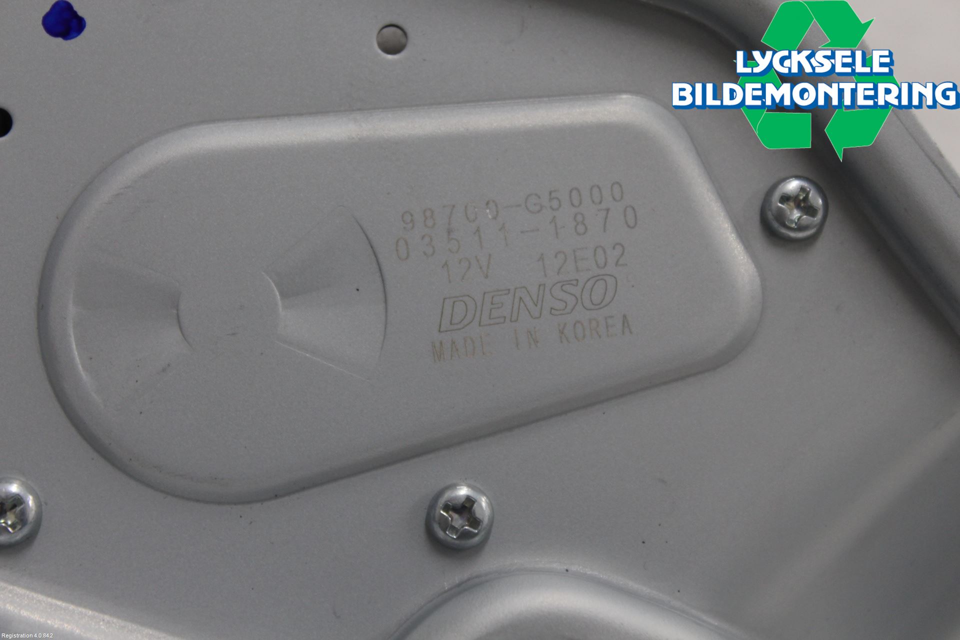 Kia NIRO (DE) 17-22 Torkarmotor Baklucka