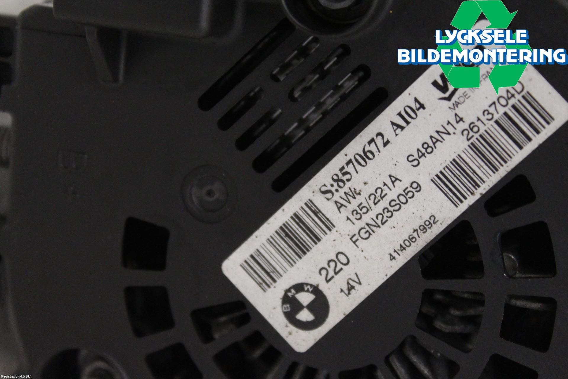 BMW 5 F10/F11/F18 09-17 Generator