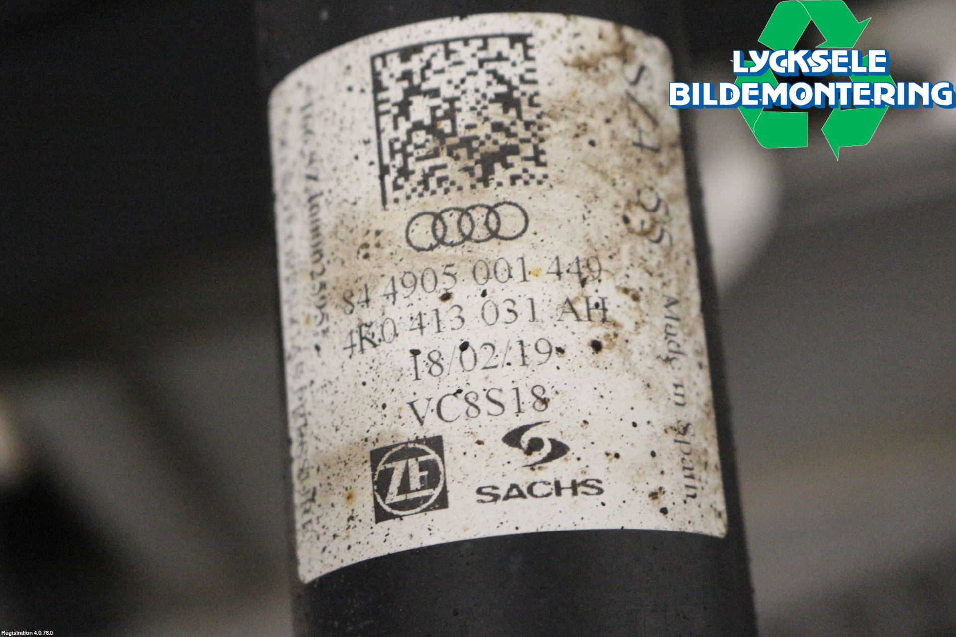 Audi A6 F2/C8 19- Stötdämpare Fram