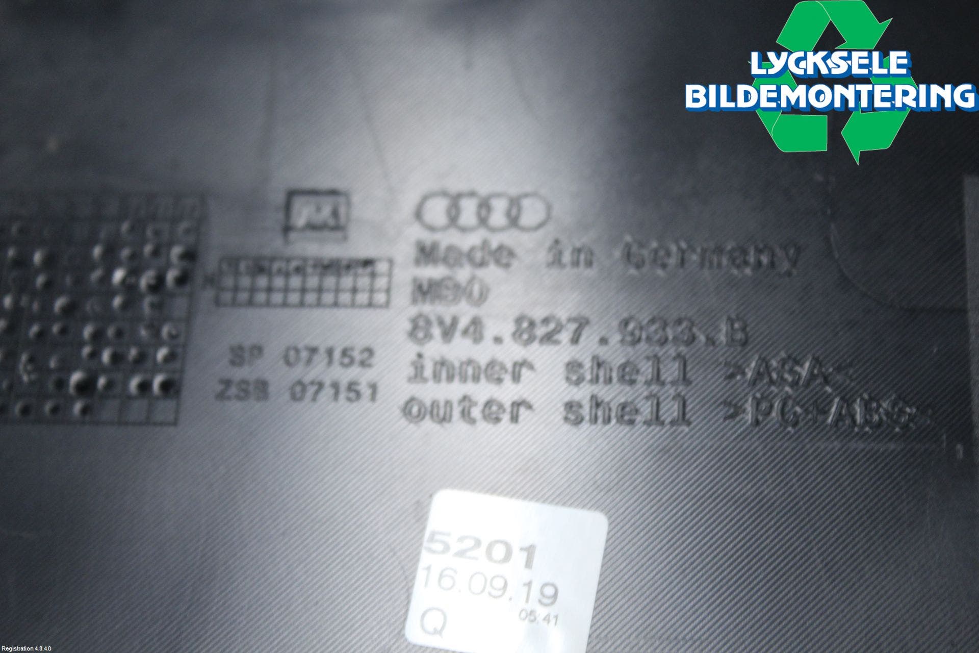 Audi A3/S3 8V 13-20 Spoiler Baklucka