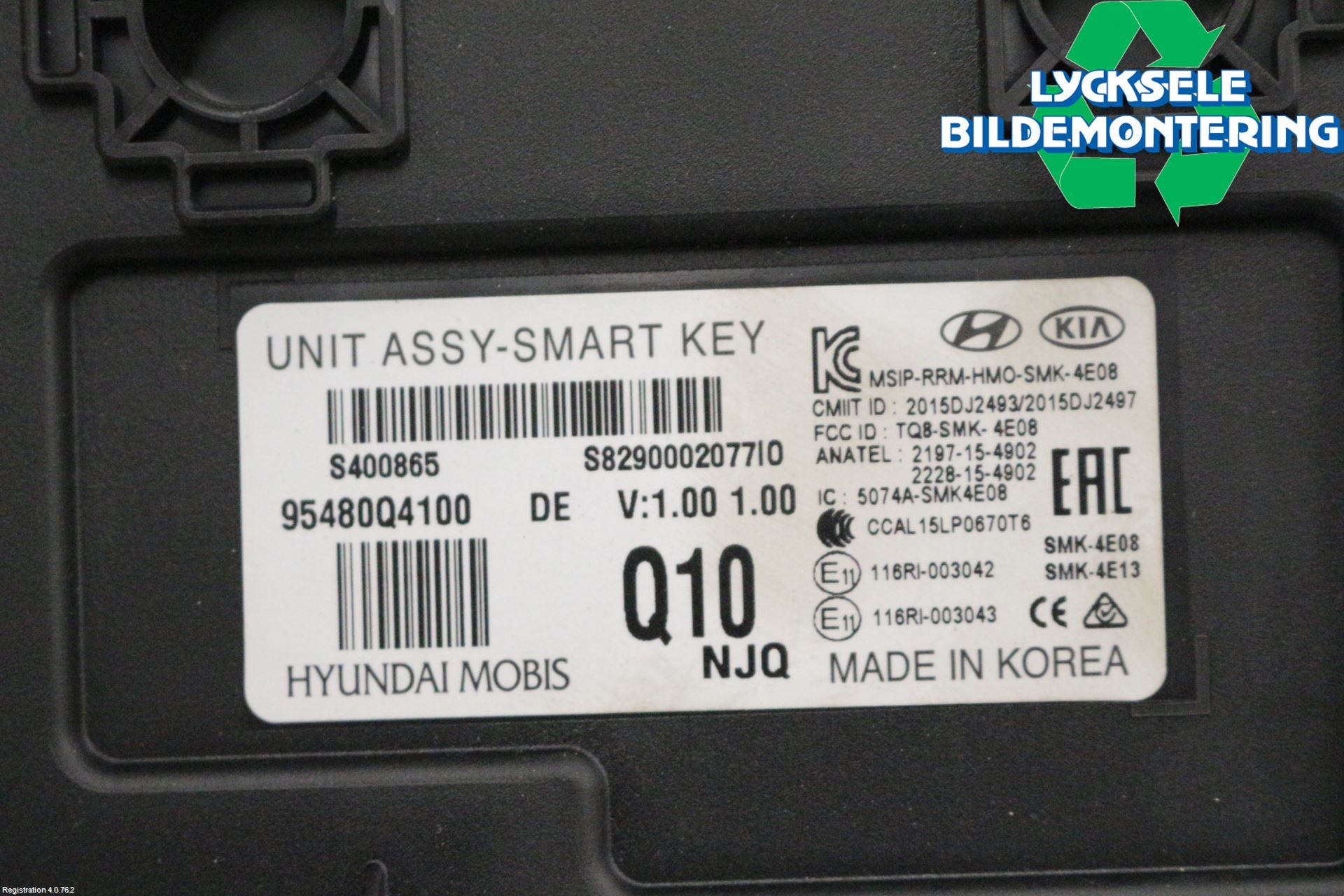 Kia NIRO (DE) 17-22 Styrenhet Nyckellöst System