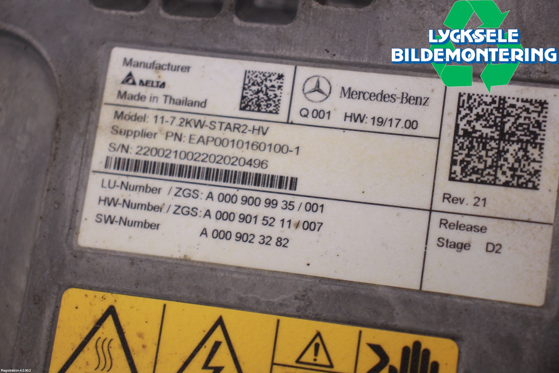 Mercedes-Benz MB EQB (X243) 22- Batteriladdare Högspänning